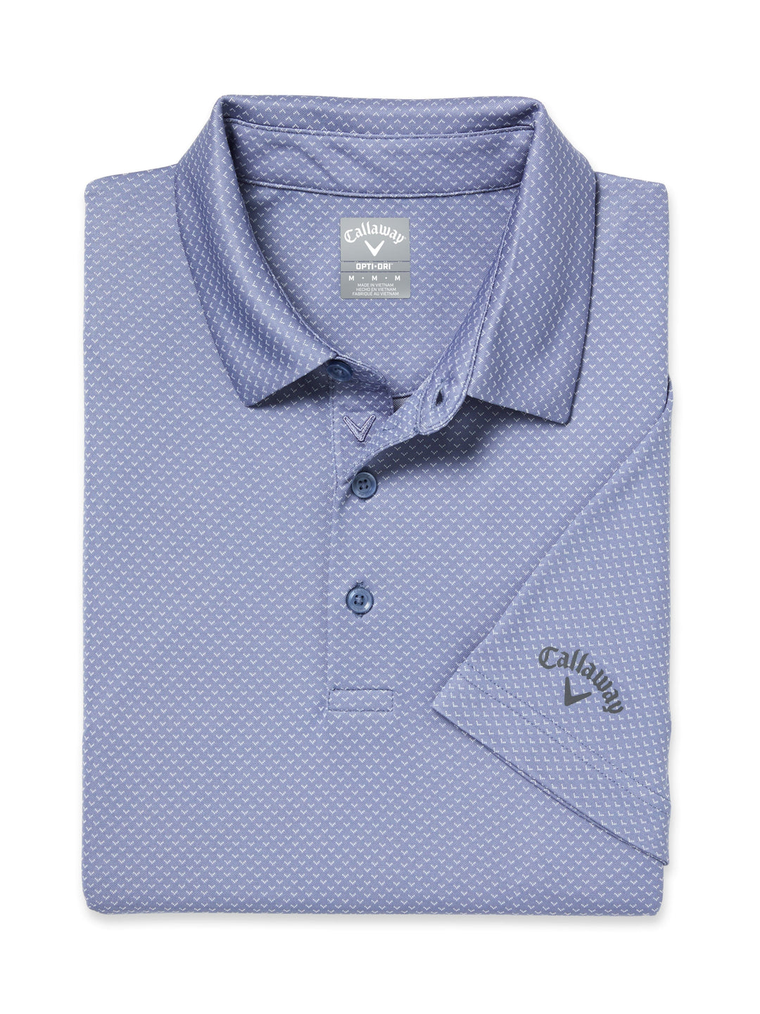 Pro Spin Chevron Jacquard Golf Polo (Infinity) 