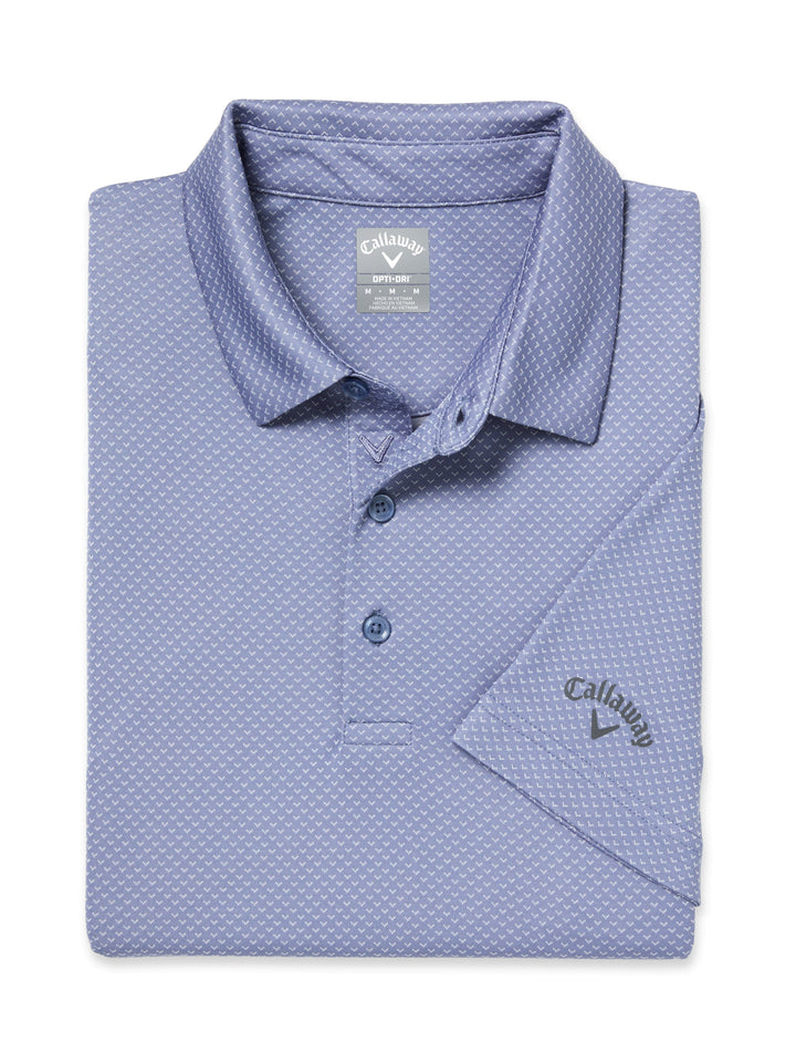 Pro Spin Chevron Jacquard Golf Polo (Infinity) 
