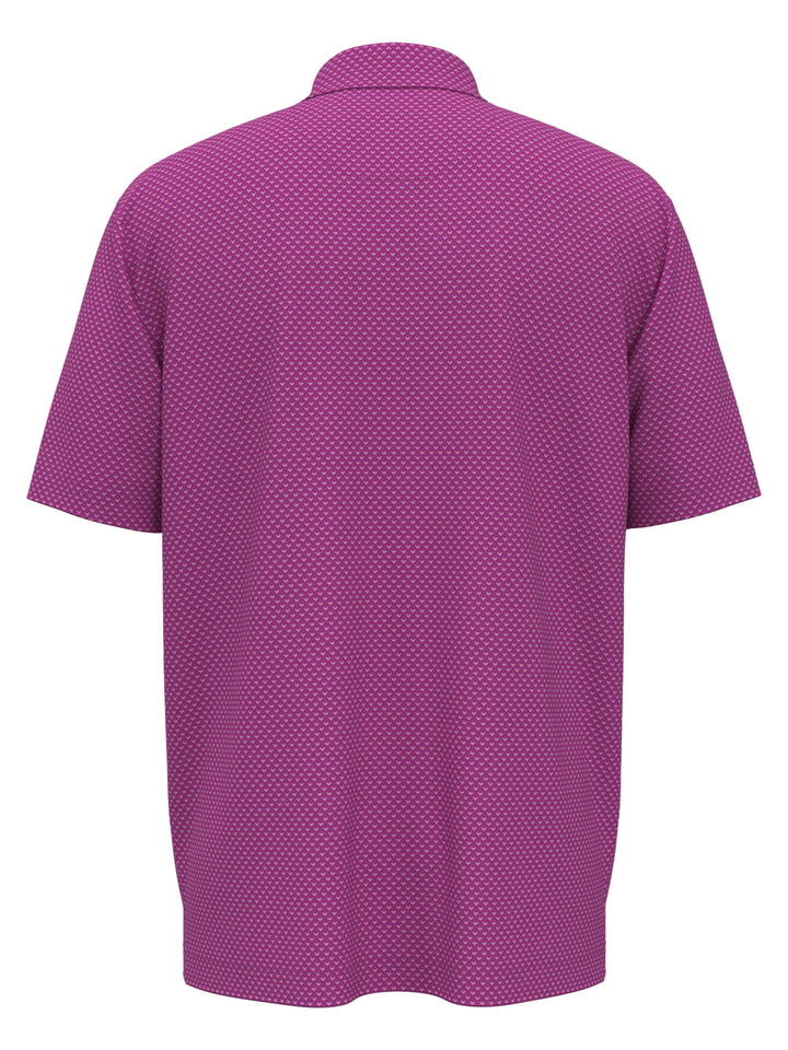 Pro Spin Chevron Jacquard Golf Polo (Purple Orchid) 
