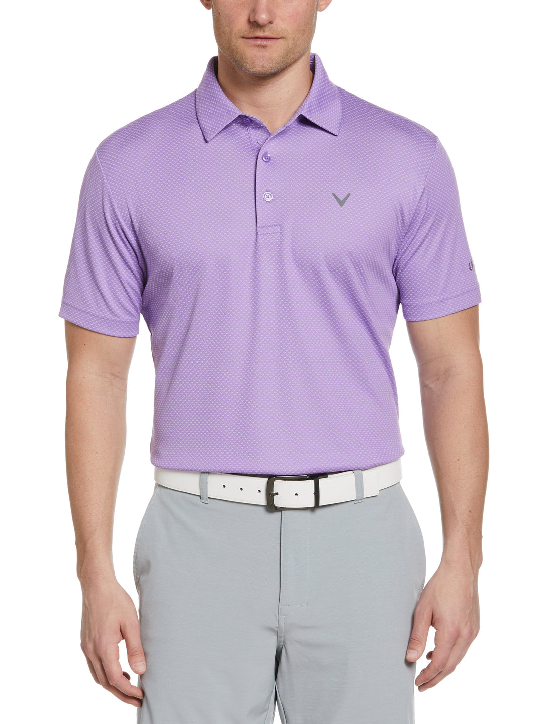 Pro Spin Chevron Jacquard Golf Polo (Fairy Wren) 