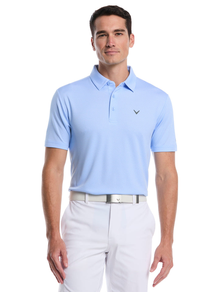 Pro Spin Chevron Jacquard Golf Polo (Open Air) 
