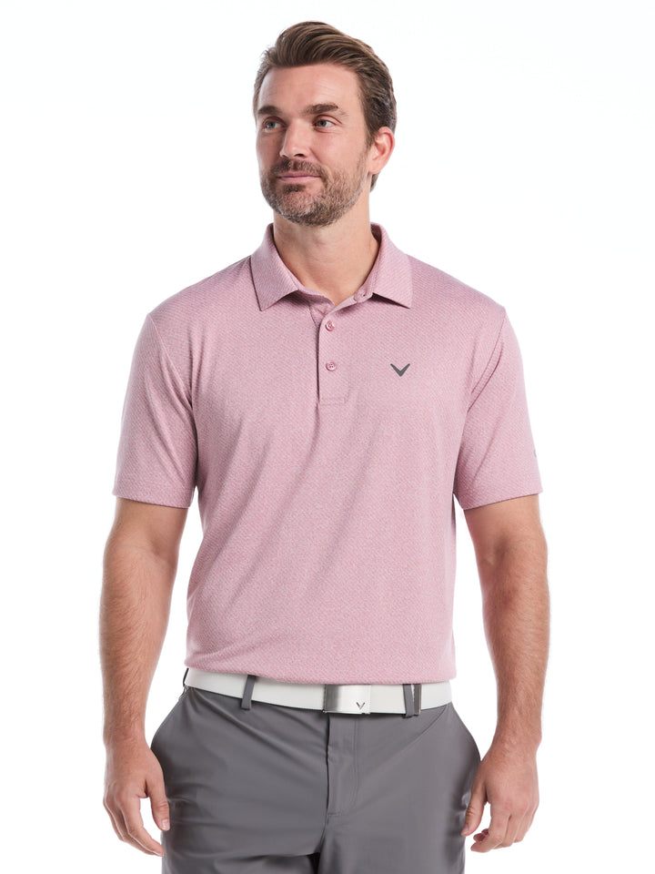 ProSpin Jacquard polo (Mesa Rose Htr) 