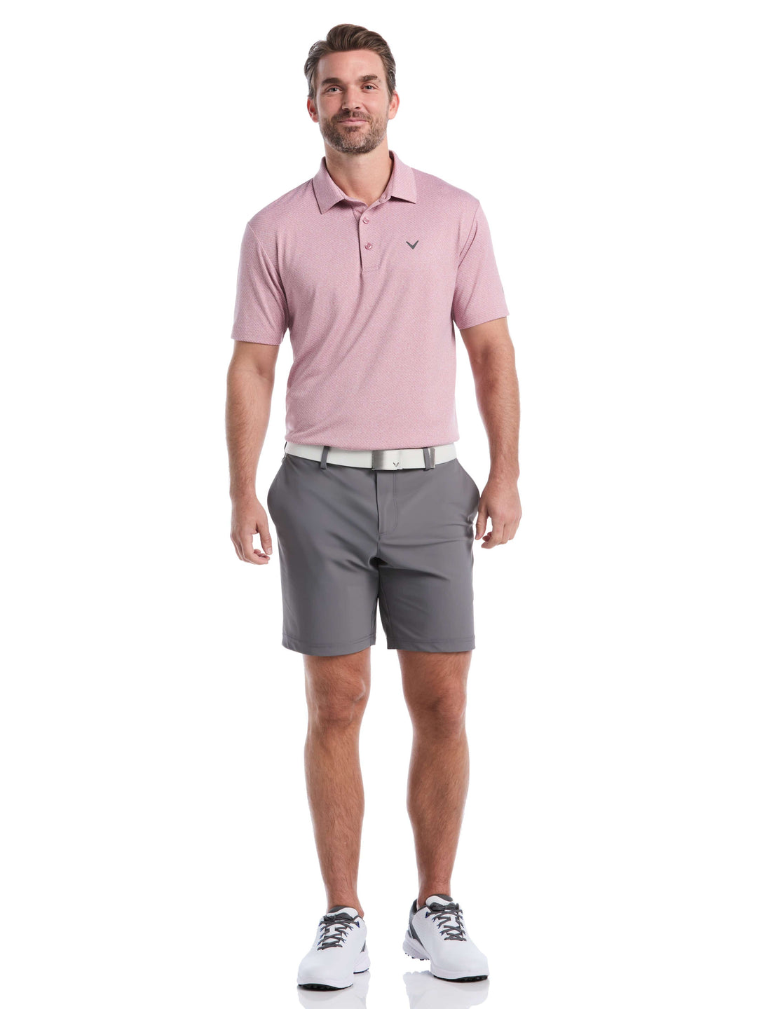 ProSpin Jacquard polo (Mesa Rose Htr) 