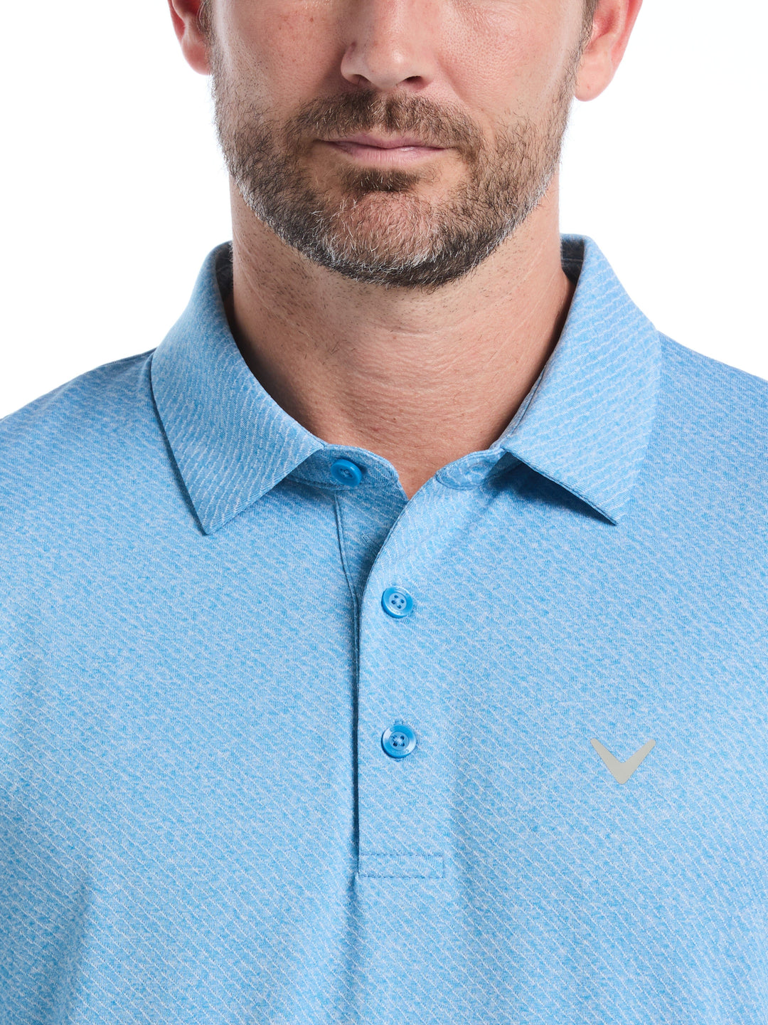 ProSpin Jacquard polo (Cendre Blue Htr) 