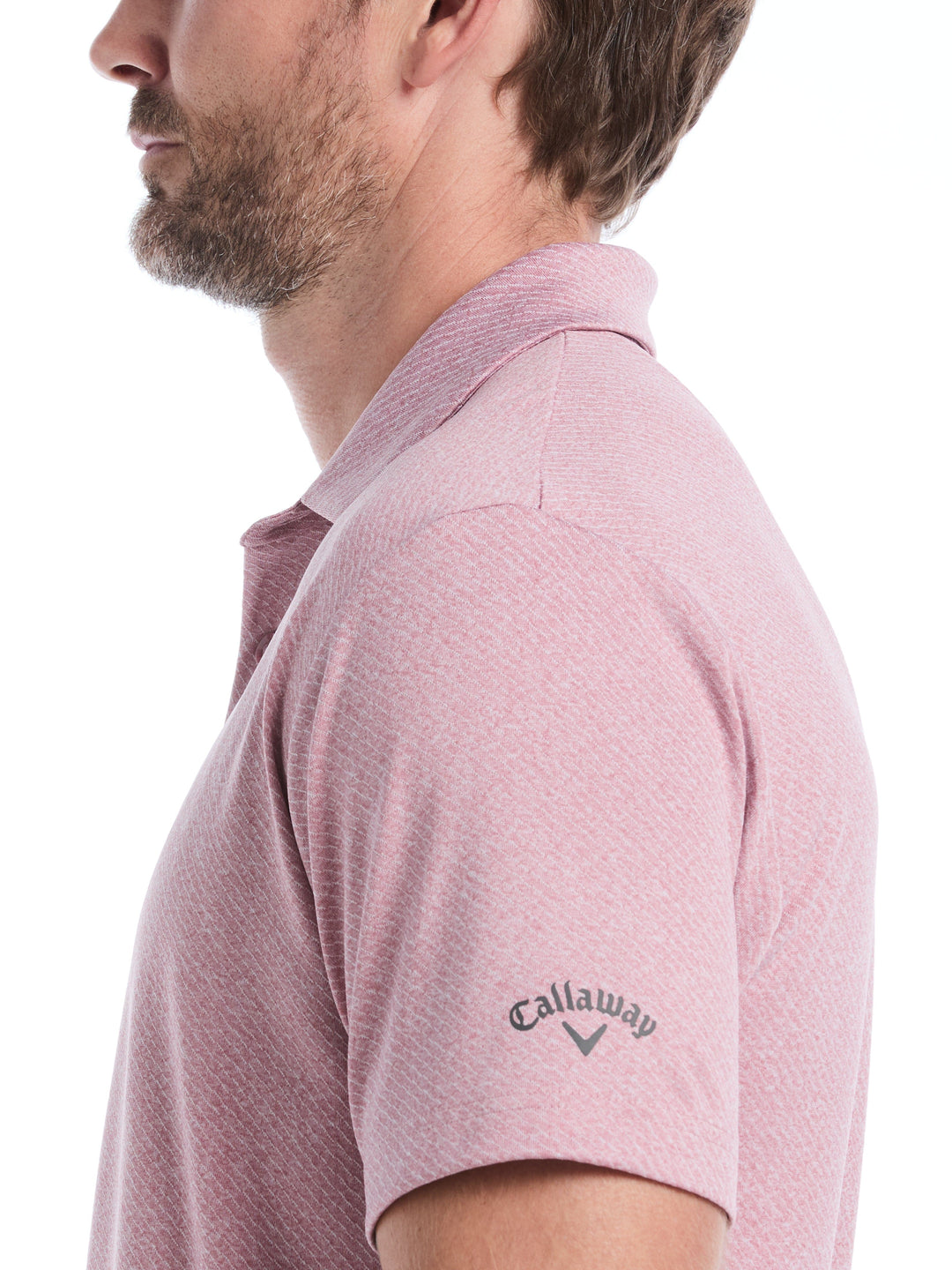 ProSpin Jacquard polo (Mesa Rose Htr) 