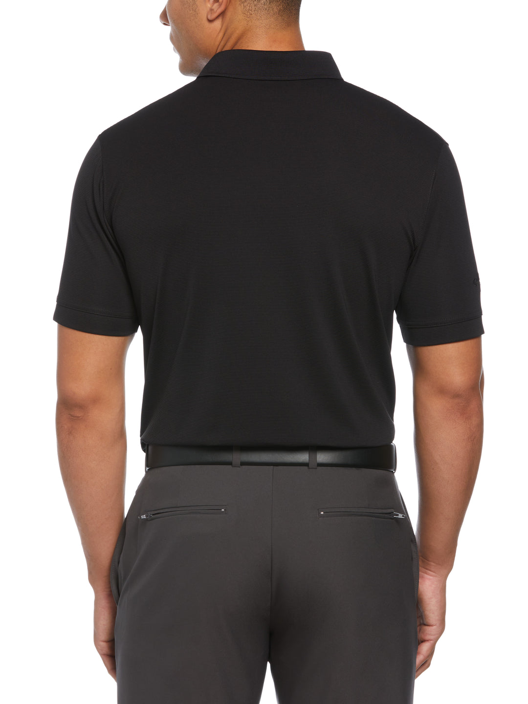 Short Sleeve Ottoman Polo Shirt (Black) 