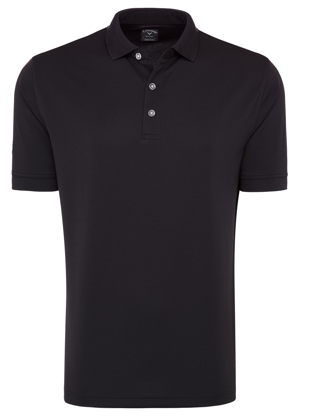 Short Sleeve Ottoman Polo Shirt (Black) 