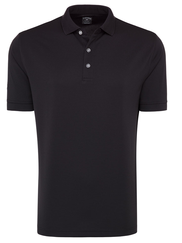 Short Sleeve Ottoman Polo Shirt (Black) 