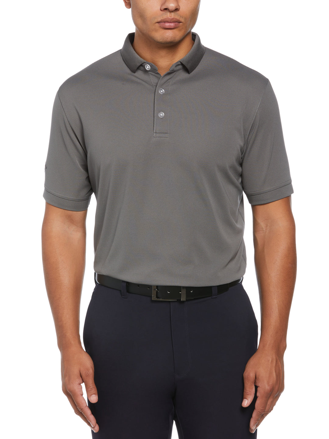 Short Sleeve Ottoman Polo Shirt (Smoked Pearl) 