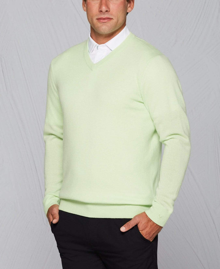 Tour Authentic Cashmere V-Neck Sweater-Sweaters-Callaway Apparel