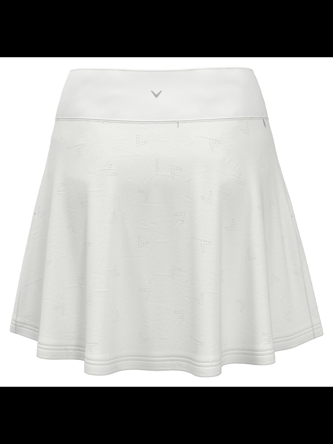 Chevron Perforated 16" Golf Skort (Brilliant White) 