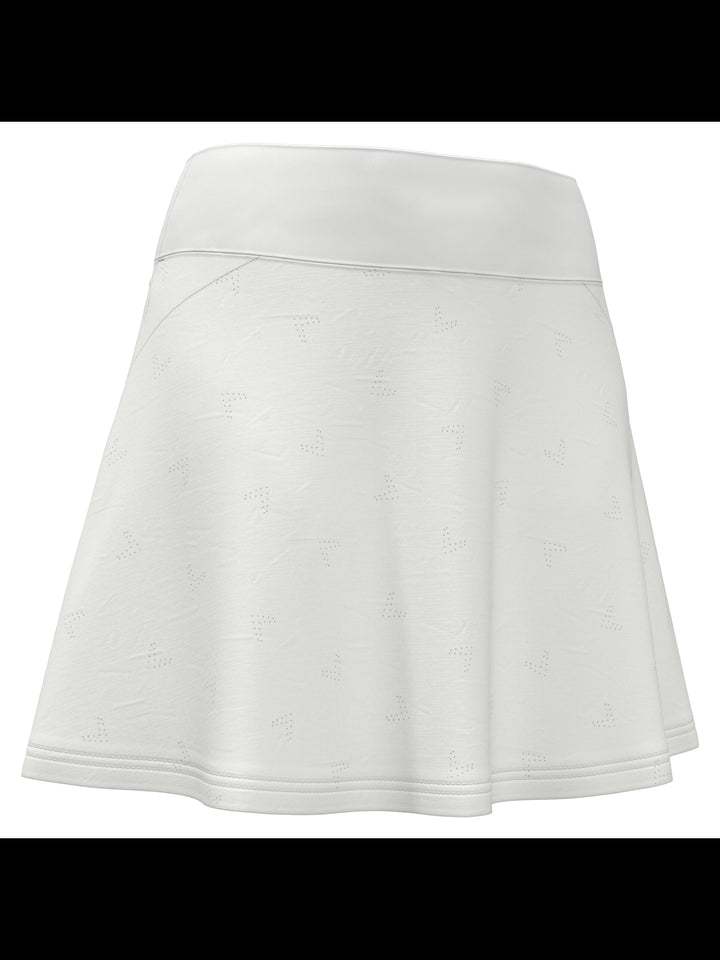 Chevron Perforated 16" Golf Skort (Brilliant White) 