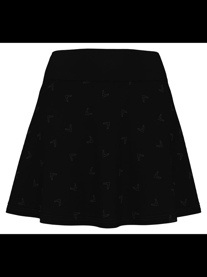 Chevron Perforated 16" Golf Skort (Caviar) 