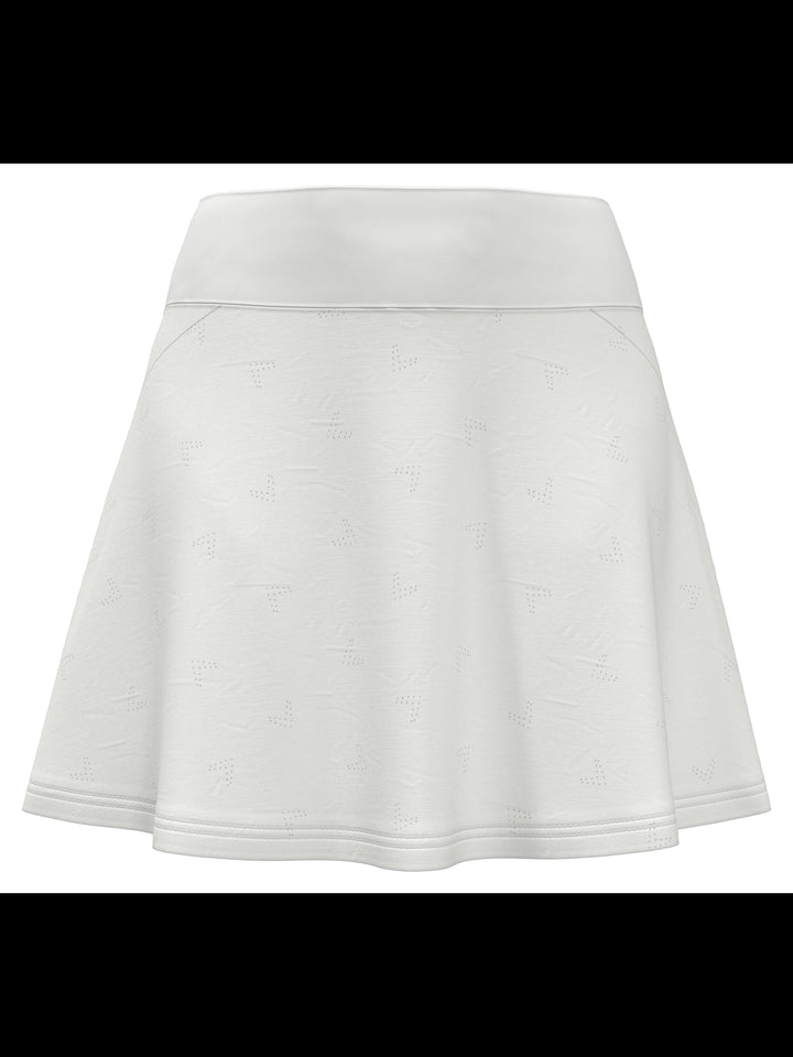 Chevron Perforated 16" Golf Skort (Brilliant White) 