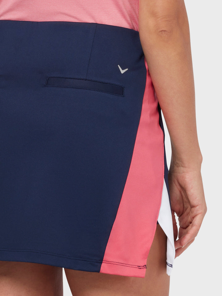 Womens 16" Color Block Golf Skort-Skorts-Callaway