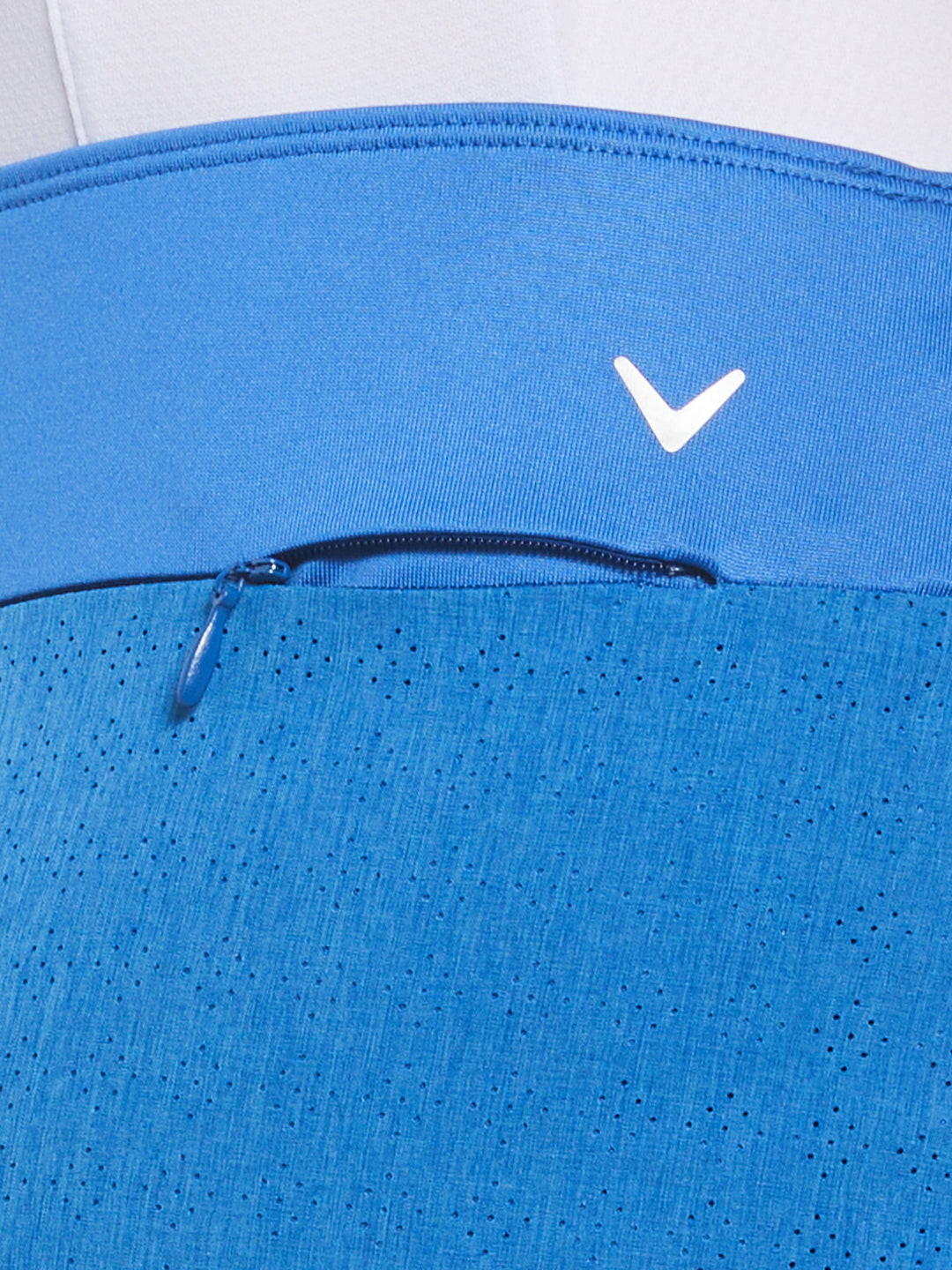 16" Heather Perforated Golf Skort (Baleine Bl Htr) 