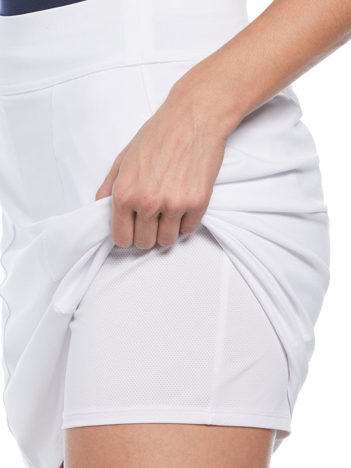 Women's 17" Opti Dri Knit Golf Skort (Brilliant White) 