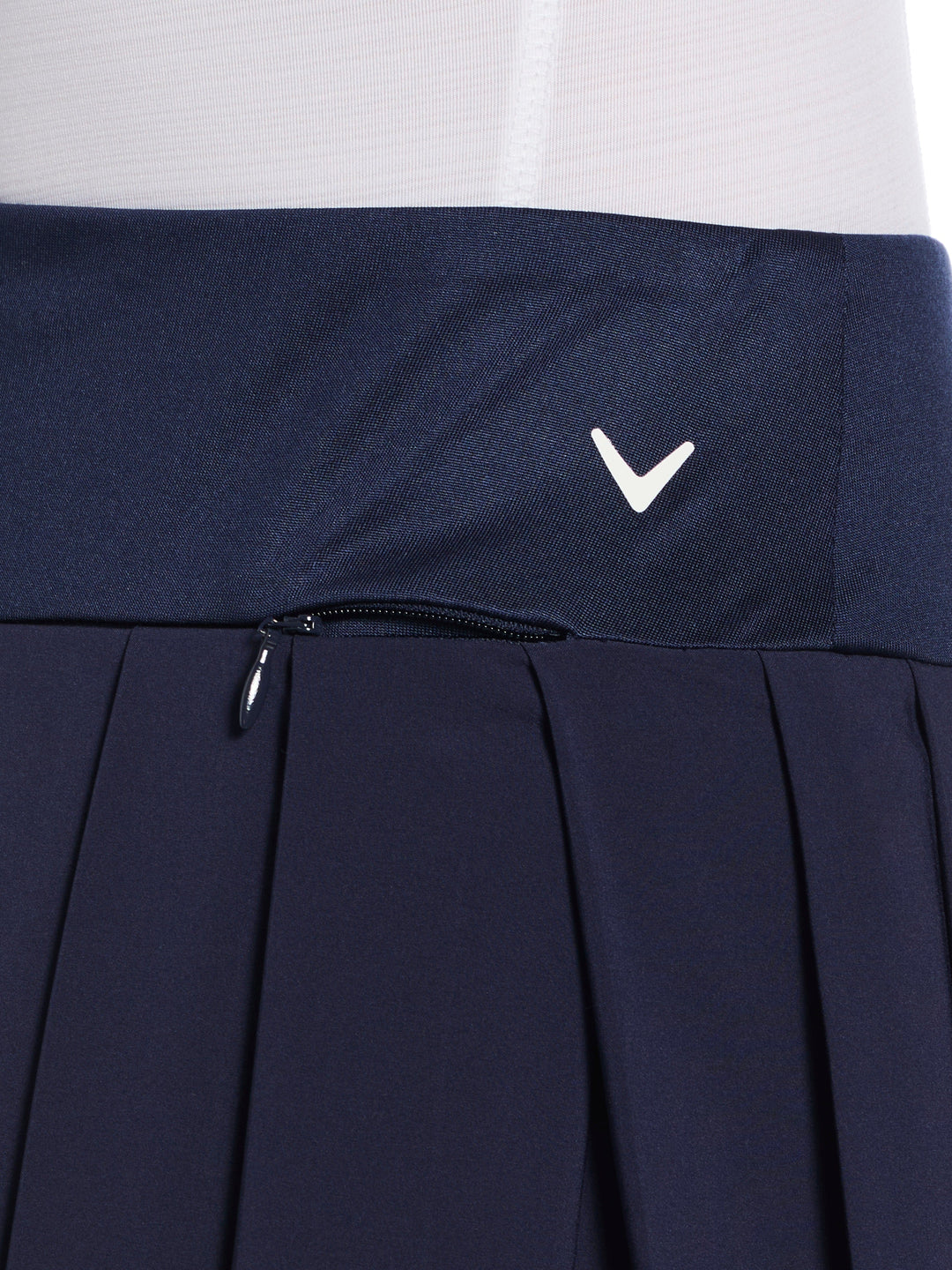 High Waist Solid Skort (Peacoat) 