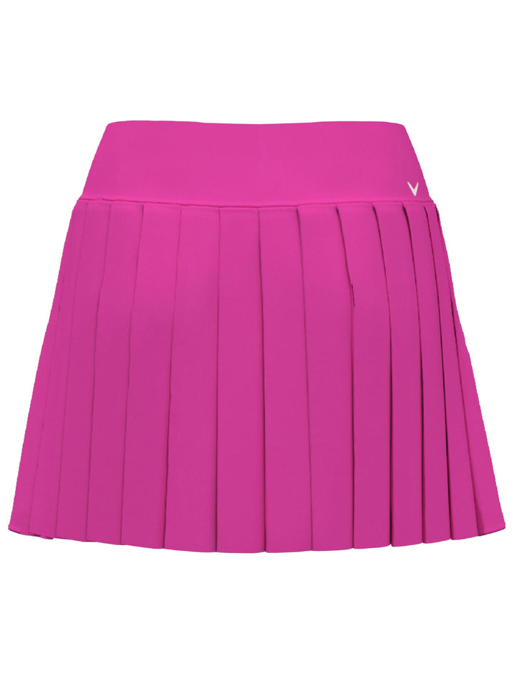 Womens 16" High Waist Pleated Solid Golf Skort-Skorts-Callaway