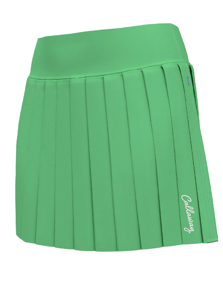 Womens 16" High Waist Pleated Solid Golf Skort-Skorts-Callaway