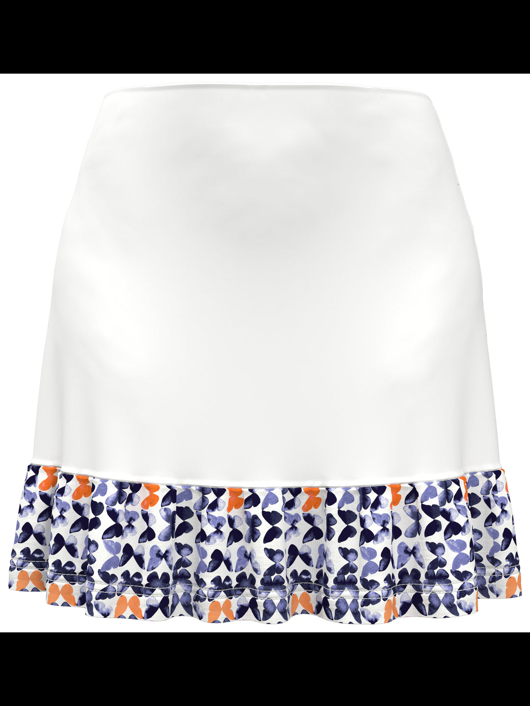 Women's Metamorphosis Butterfly Print Blocked 17" Golf Skort (Brilliant White) 