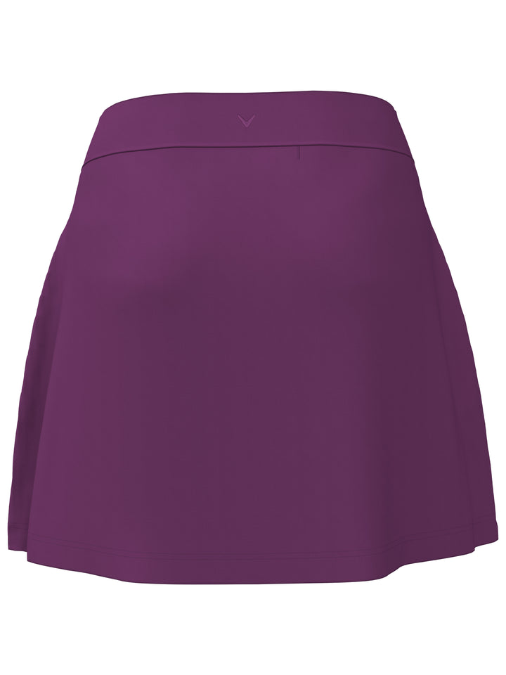 Women's 17 Inch Side Pleat Golf Skort (Gloxinia) 