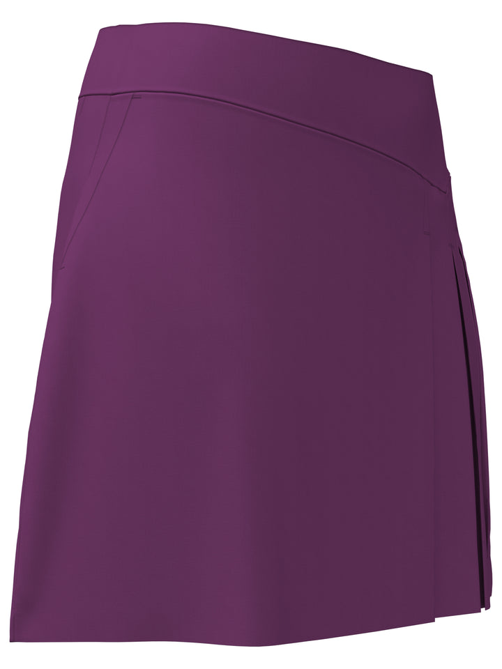Women's 17 Inch Side Pleat Golf Skort (Gloxinia) 