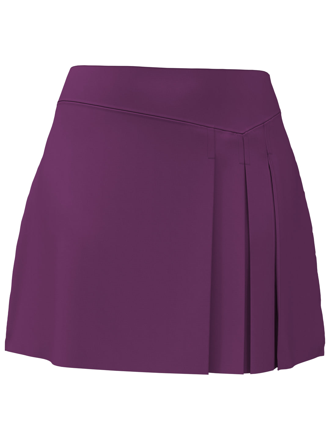 Women's 17 Inch Side Pleat Golf Skort (Gloxinia) 