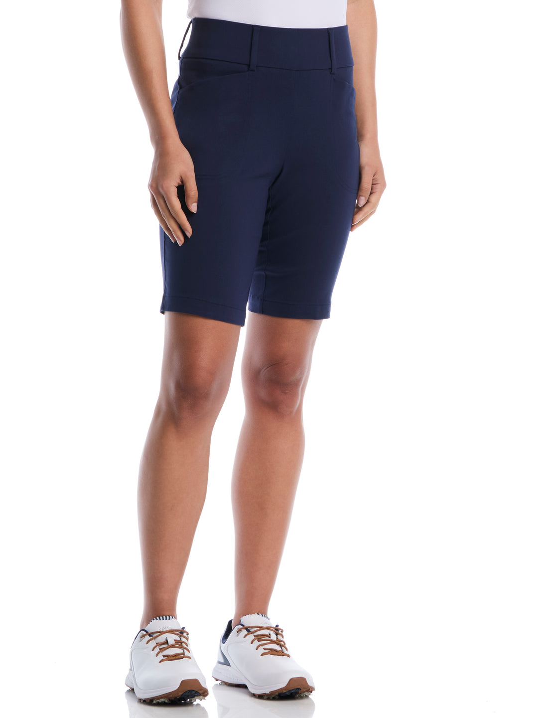 Womens 9.5" TrueSculpt™ Tech Stretch Golf Short-Shorts-Navy-XS-Callaway