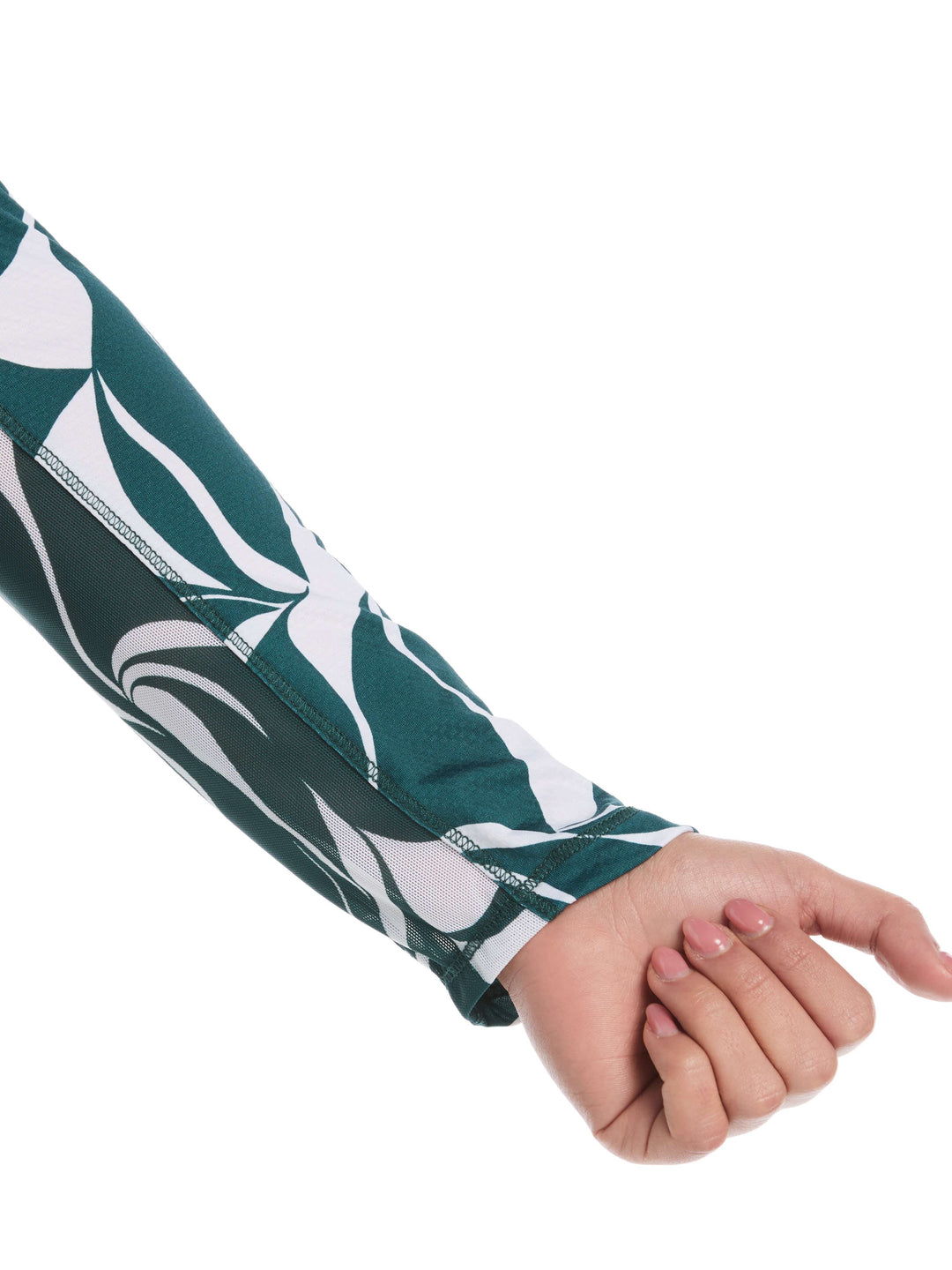 Abstract Swirl Print Golf Top (Atlantic Deep) 