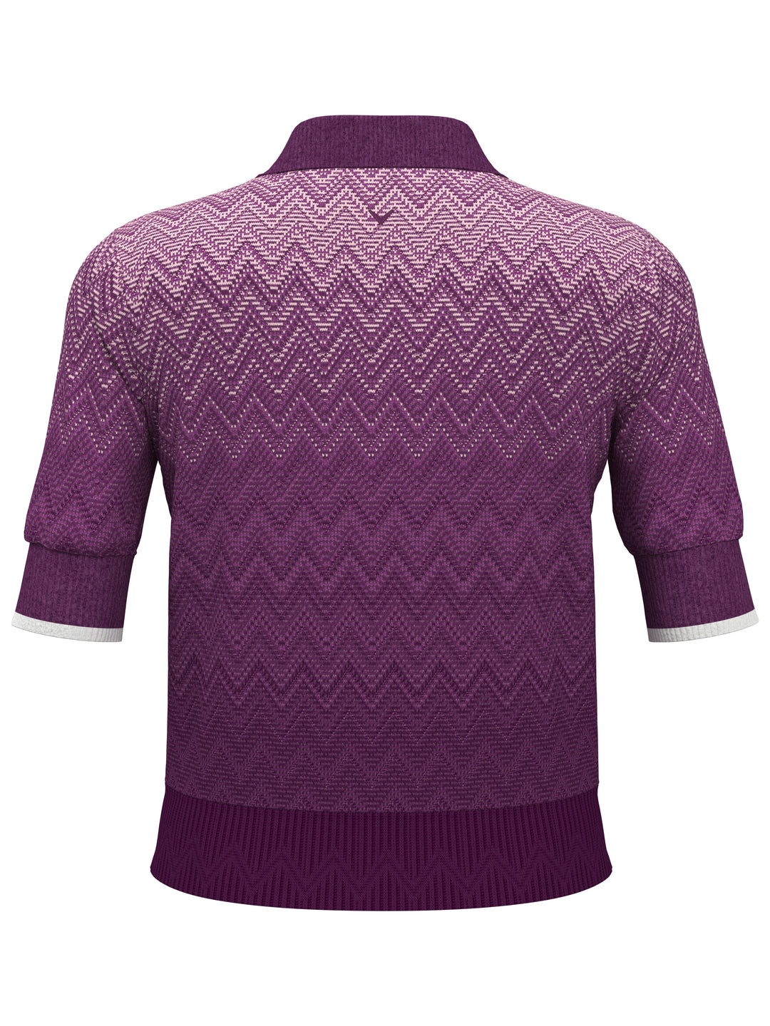 Women's Chevron Gradient Long Sleeve Golf Sweater (Gloxinia) 