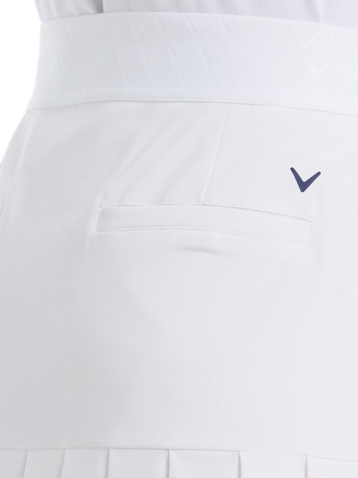 Women's Colorblock Golf Skort (Brilliant White) 