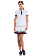 Women's Colorblock Cap Sleeve Golf Top (Brilliant White) 