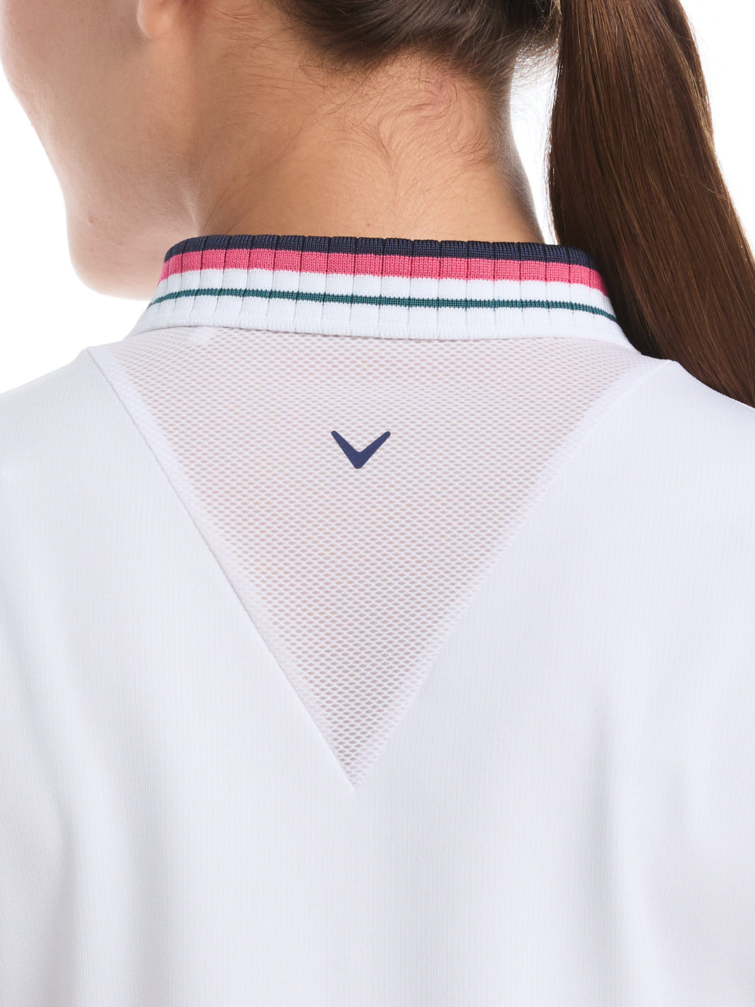 Women's Colorblock Cap Sleeve Golf Top (Brilliant White) 