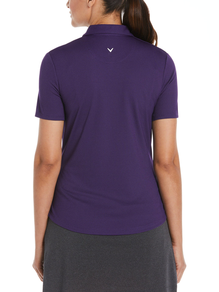Womens Cooling Birdseye Polo (Parachute Purple) 
