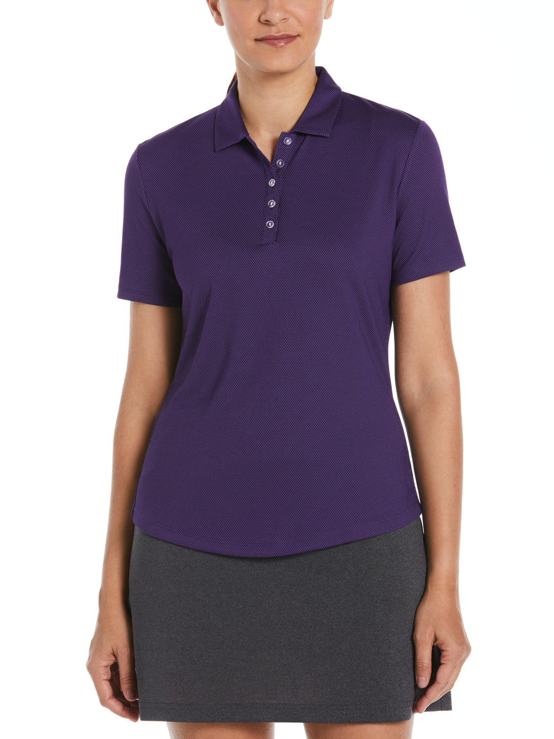 Womens Cooling Birdseye Polo (Parachute Purple) 