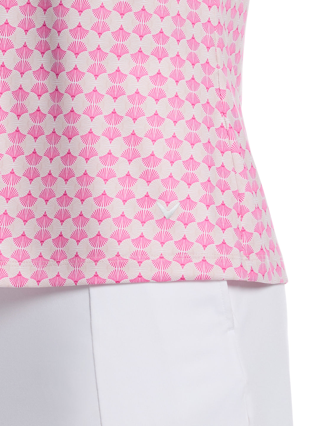 Women's Mesh Insert Golf Polo (Fuchsia Purple) 