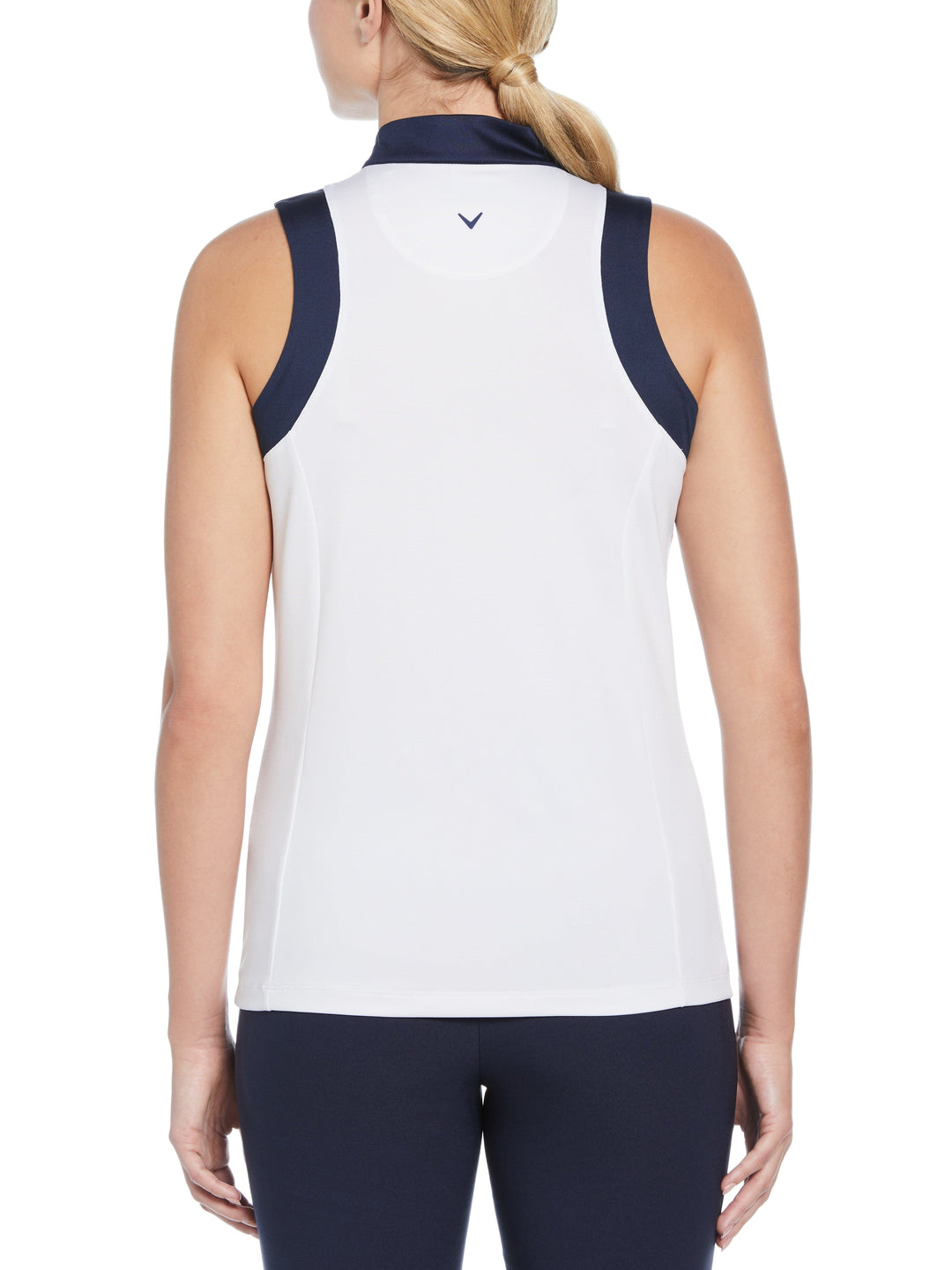Engineered Birdie Sleeveless Golf Top (Brilliant White) 