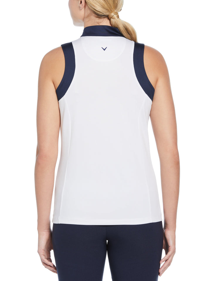 Engineered Birdie Sleeveless Golf Top (Brilliant White) 