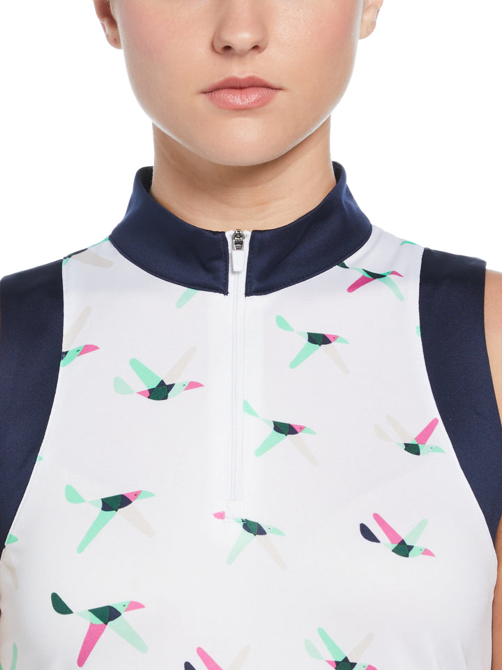 Engineered Birdie Sleeveless Golf Top (Brilliant White) 