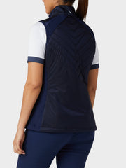 Womens Engineered Chevron Quilted Vest-Jackets-Callaway