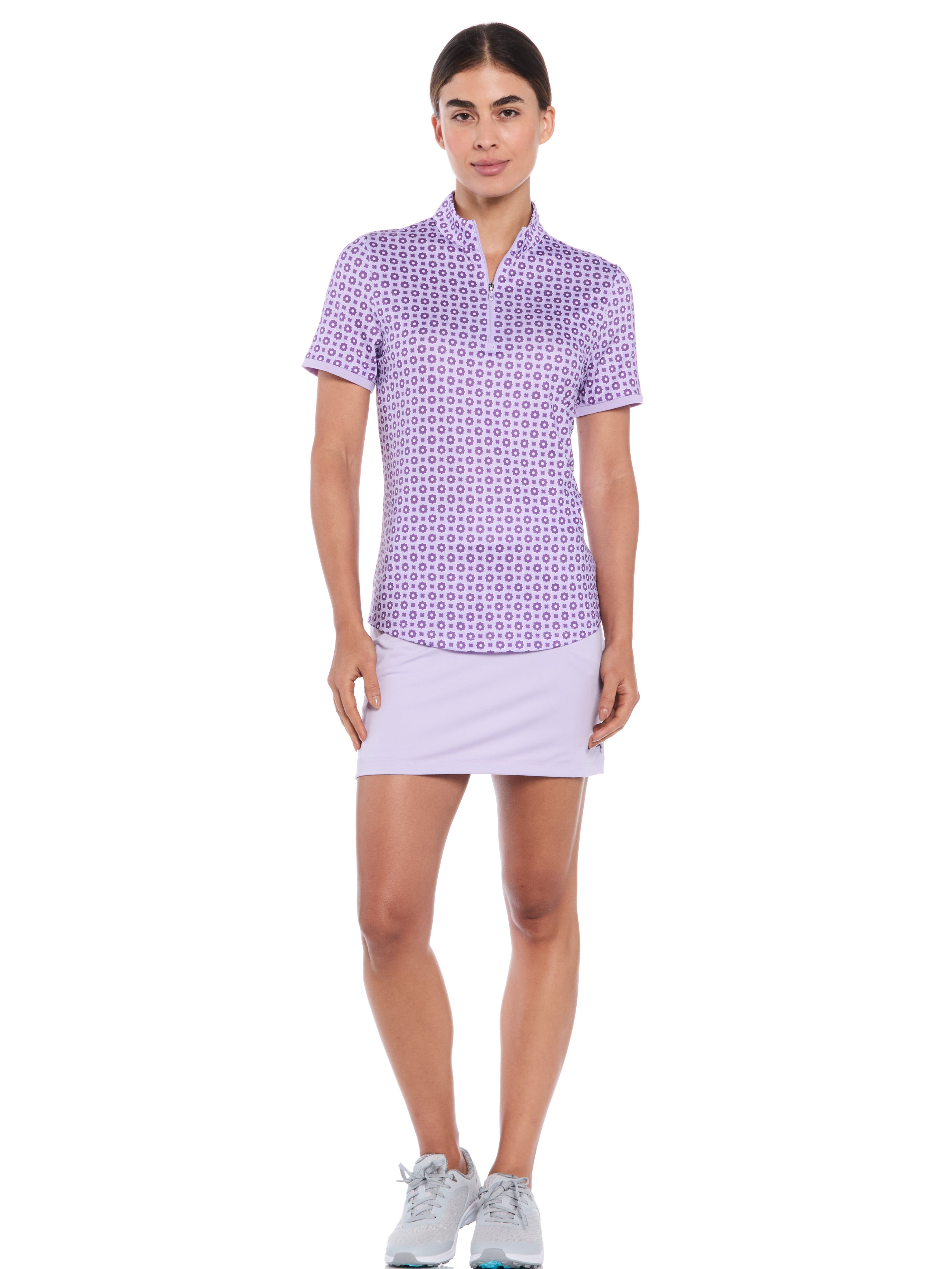 Womens Geo Print Zip Golf Polo – Callaway Apparel