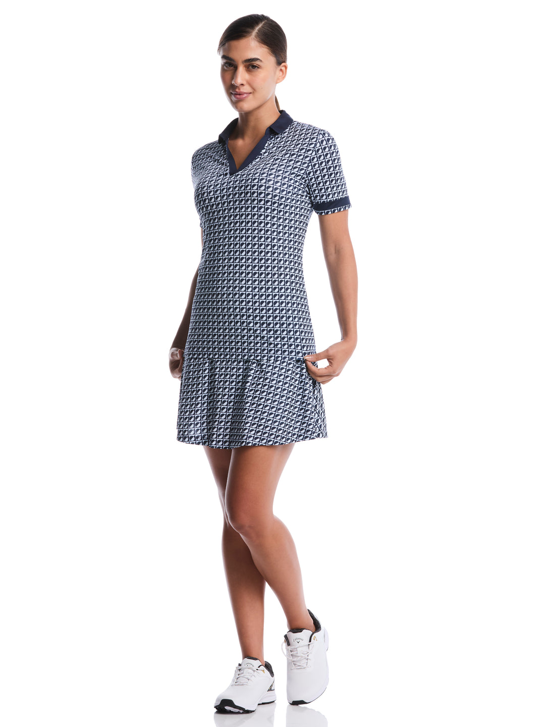 Women's Geo Printed Skort (Peacoat) 