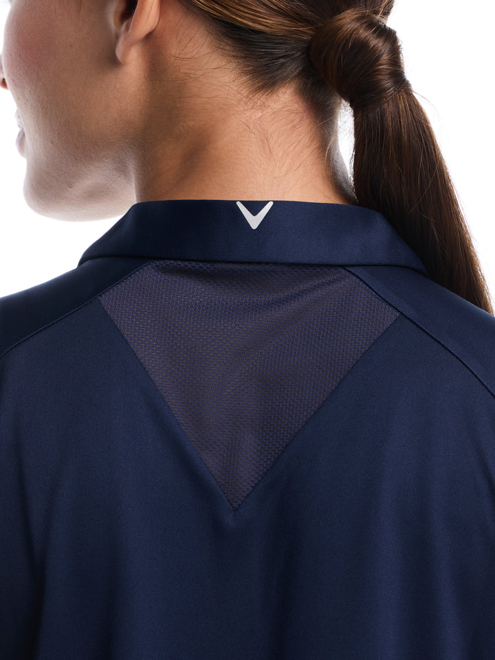 Womens Golf Top With Mesh Insert-Polos-Callaway