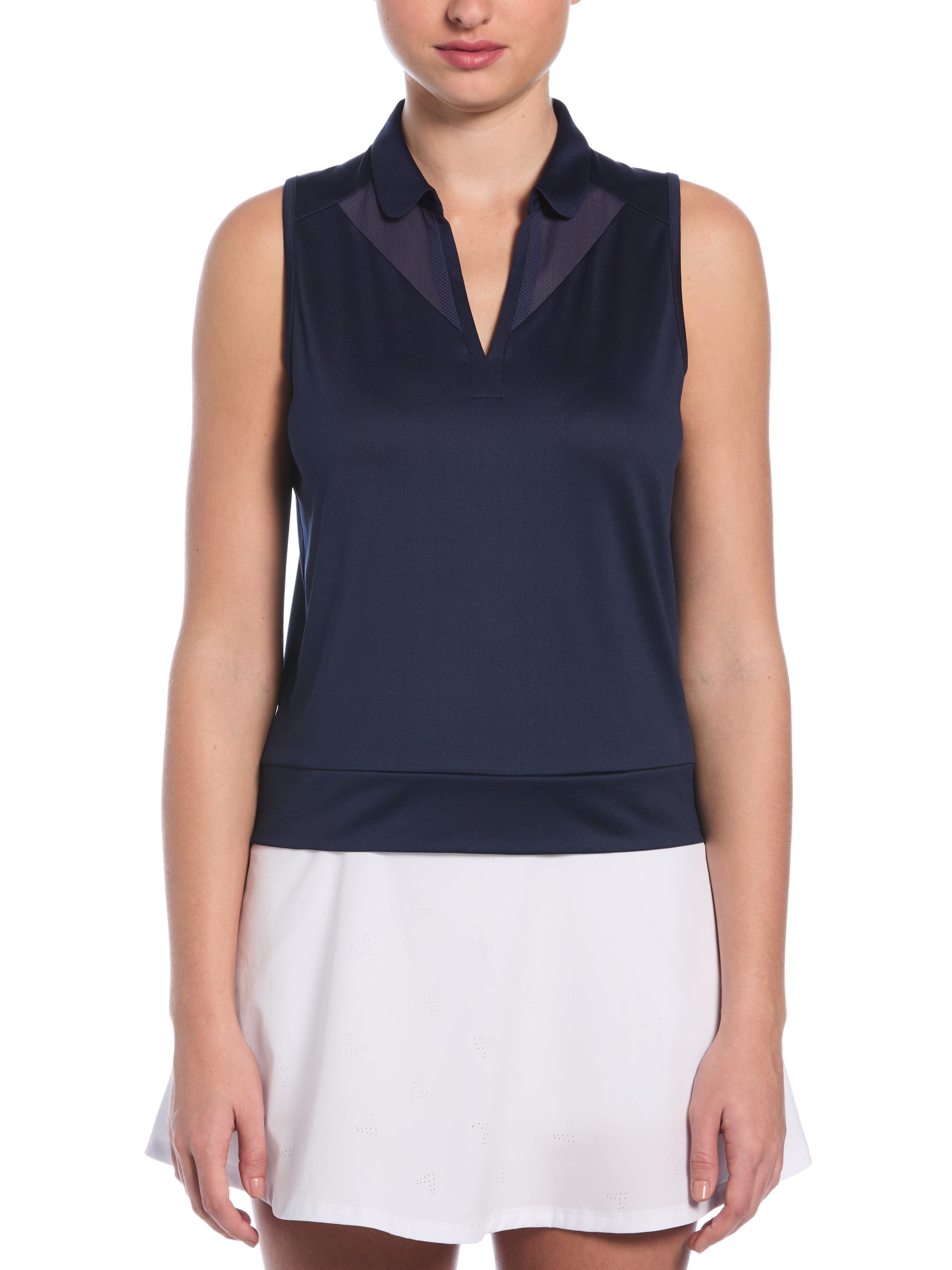 Womens Golf Top With Mesh Insert – Callaway Apparel