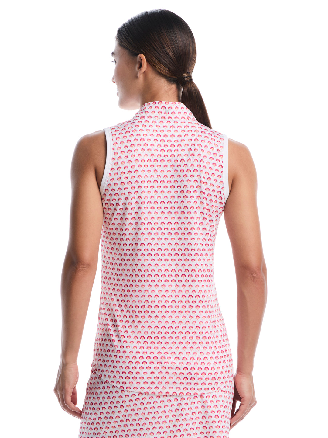 Womens Gradient Geo Print Golf Polo-Polos-Callaway