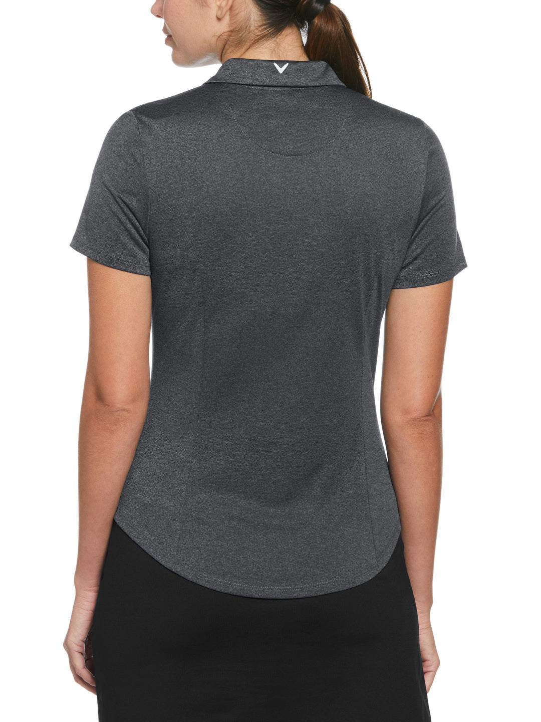 Heather Golf Polo (Black Heather) 