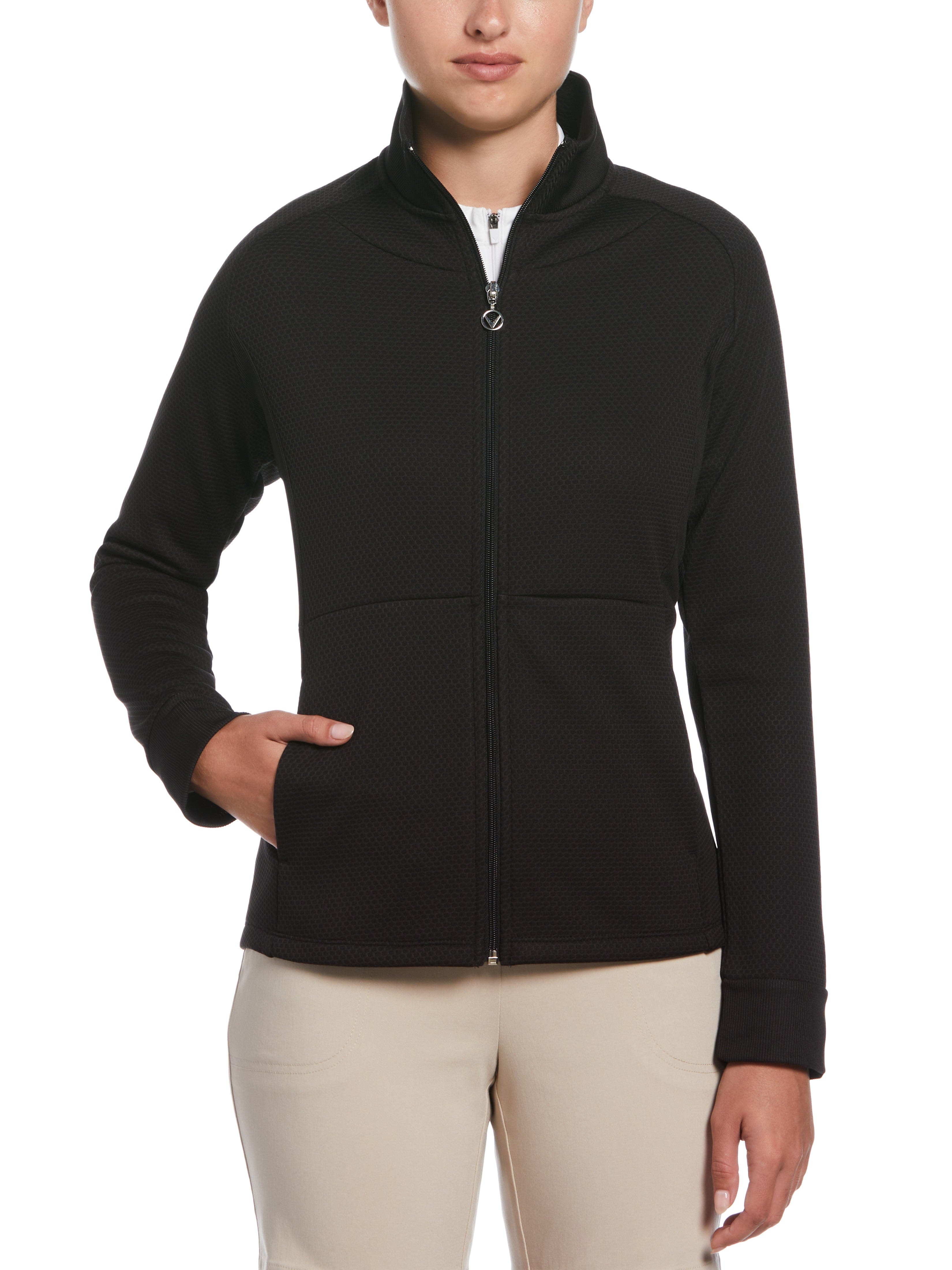 Womens Hexagon Heather Fleece Golf Jacket – Callaway Apparel