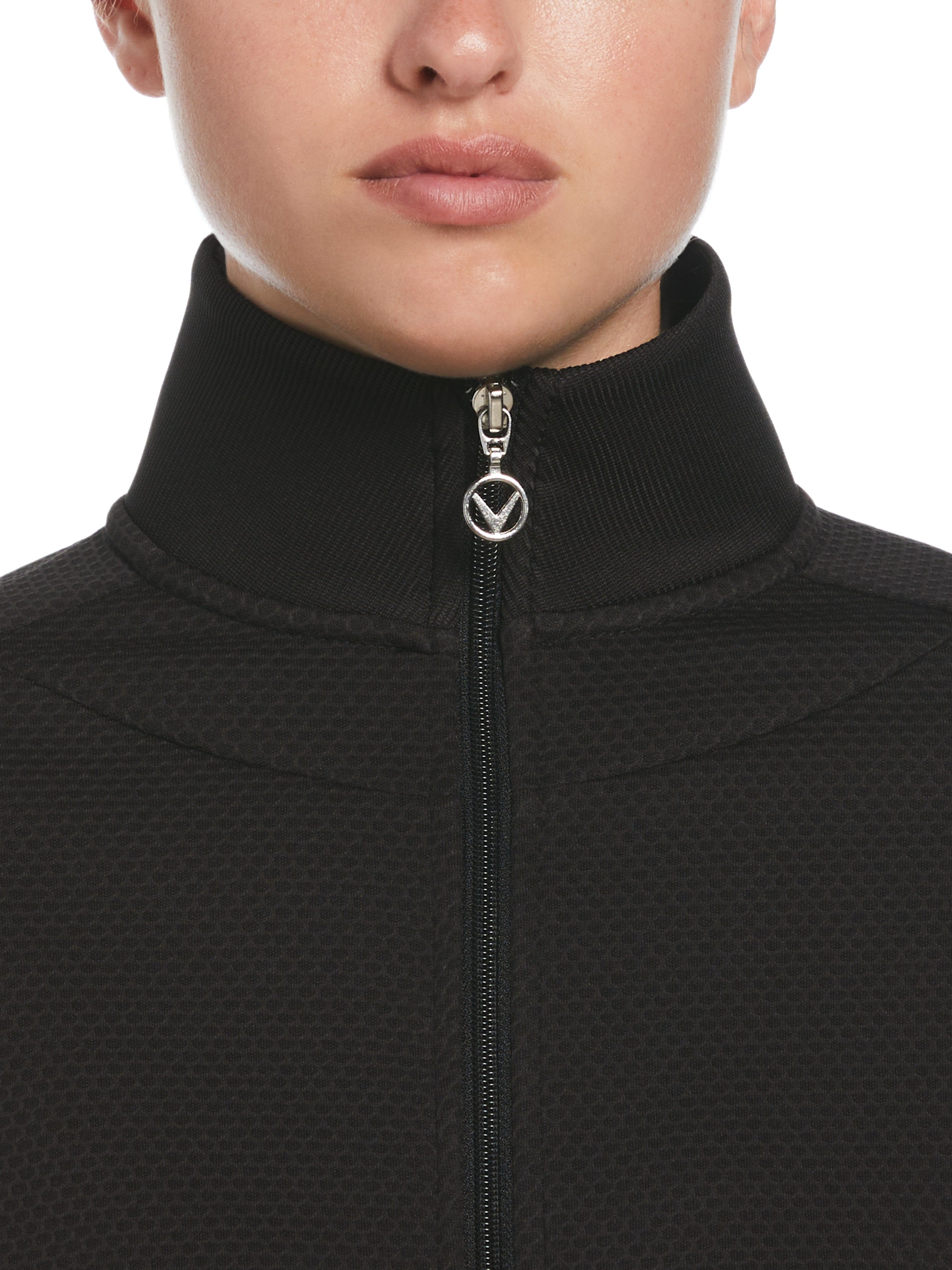 Womens Hexagon Heather Fleece Golf Jacket – Callaway Apparel