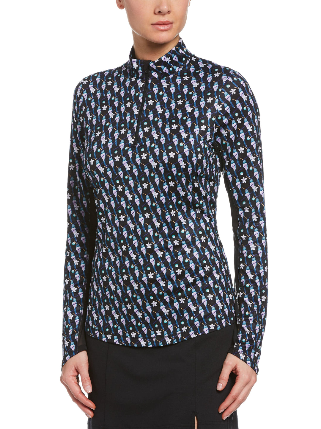 Womens Hummingbird Print Swing Tech Sun Protection Shirt-Jackets-Callaway